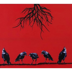 Shariq Ayaz, Udas Naslen, 26 x 23 Inch, Mixed Media, AC-SHAY-002 Shariq Ayaz, Udas Naslen, 26 x 23 Inch, Mixed Media, AC-SHAY-002